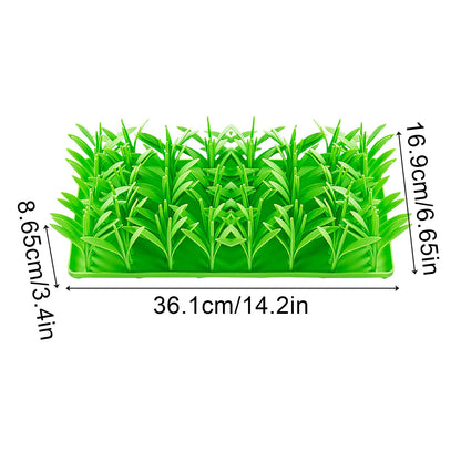 Meadow Design Pet Slow Feeding Mat Creative Grass Design Licking Mat Cat and Dog Eating Non-Slip Slow Feeding Mat